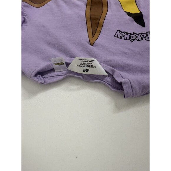 H&M Pokémon Pikachu T-Shirt Sz  3/4 T Graphic Print Purple Toddler - Picture 3 of 6
